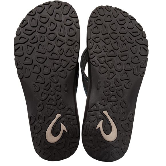 Olukai Boys Youth Ohana Sandals Size 8 Gray Sandals Great Condition Slip On - Picture 7 of 11